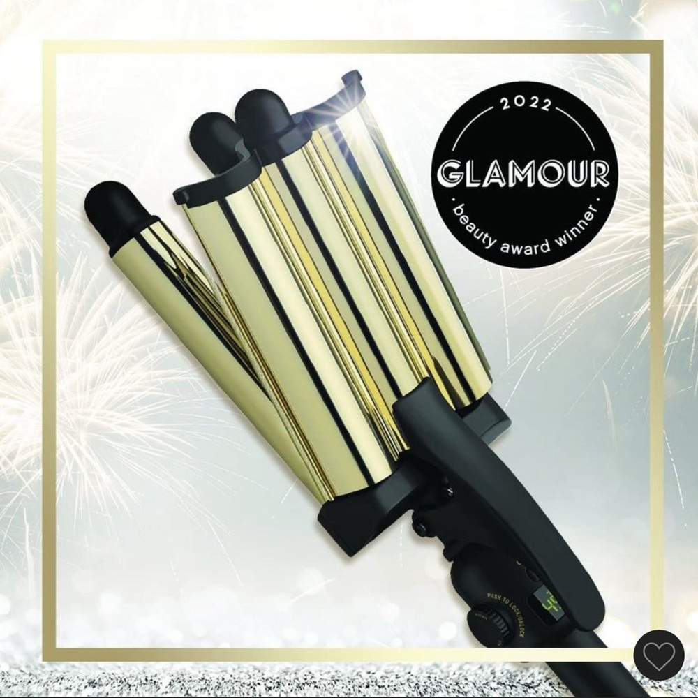Vidal Sassoon Gold and Black Series 3 Hair Crimper Wave Curling Iron